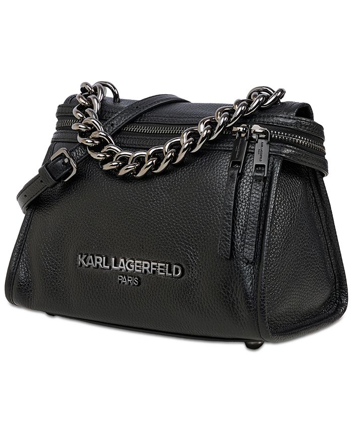 Chunky Chain Leather Strap Satchel main image 1