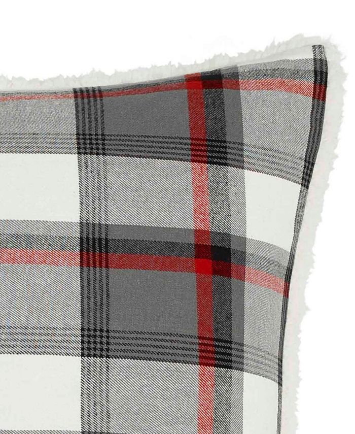 Eddie Bauer Wallace Plaid Cotton Yarn Dye Square Decorative Pillow, 20