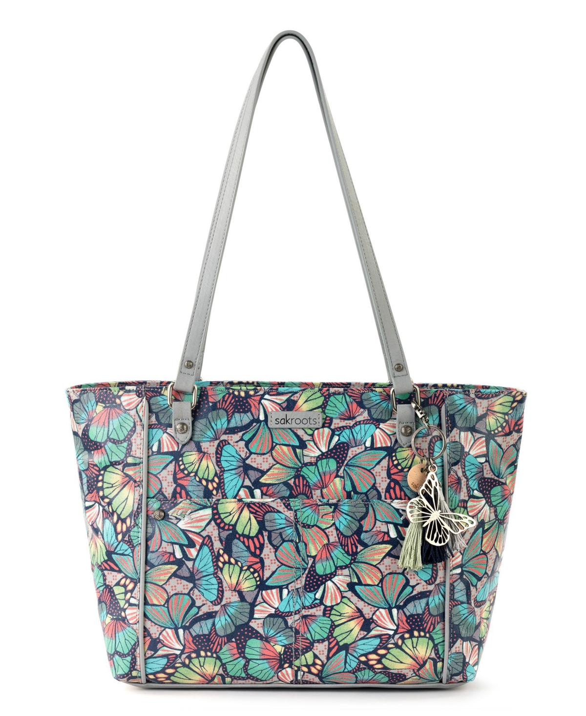 Sakroots Metro Tote In Navy Butterfly Bloom ModeSens
