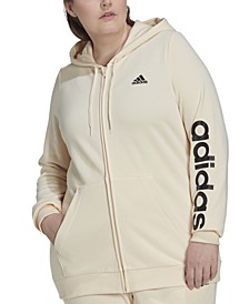 Essentials Plus Size French Terry Logo-Sleeve Hoodie