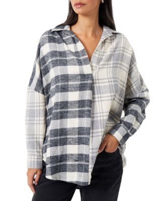 French Connection - Women's Arla Patchwork Flannel Popover Shirt