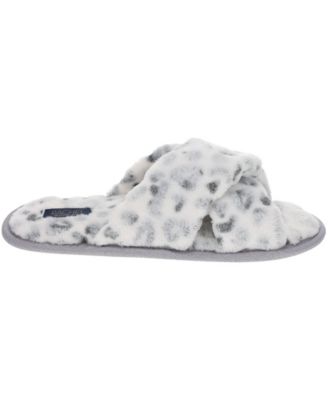 Women's Gift Set with X-Band Plush Slipper and Cheetah Blanket Set