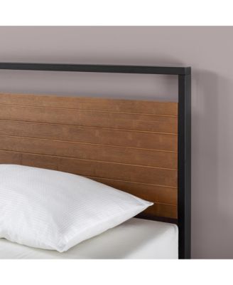 Zinus Suzanne Bamboo and Metal Platform Bed Frame, King