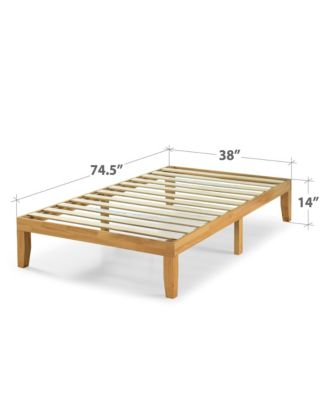 Zinus Moiz 14" Wood Platform Bed / No Boxspring Needed, Twin - Macy's