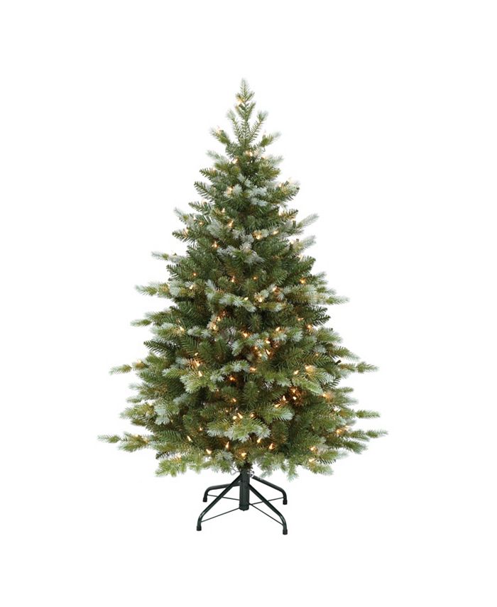 Puleo PreLit Slim Colorado Spruce Artificial Christmas Tree, 4.5' Macy's