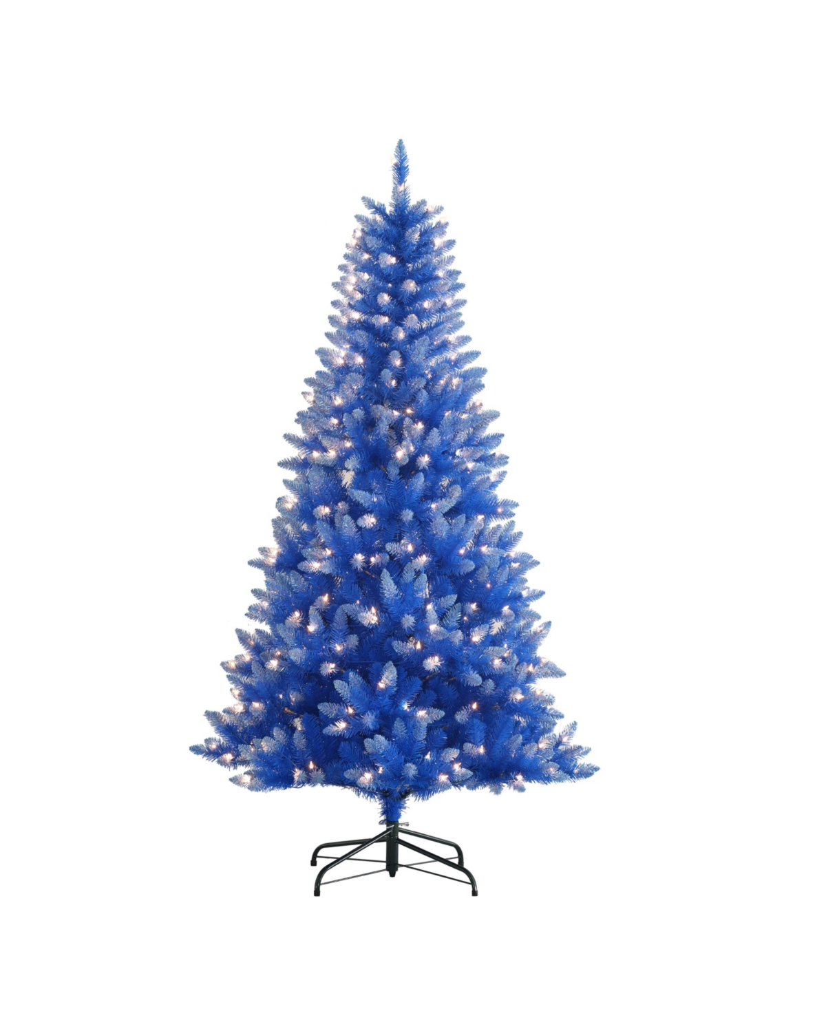 Puleo 6.5FT Pre-Lit FashionArtificial Christmas Tree - Blue