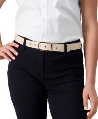 Women's Rounded Buckle Trouser Pant Dress Belt
