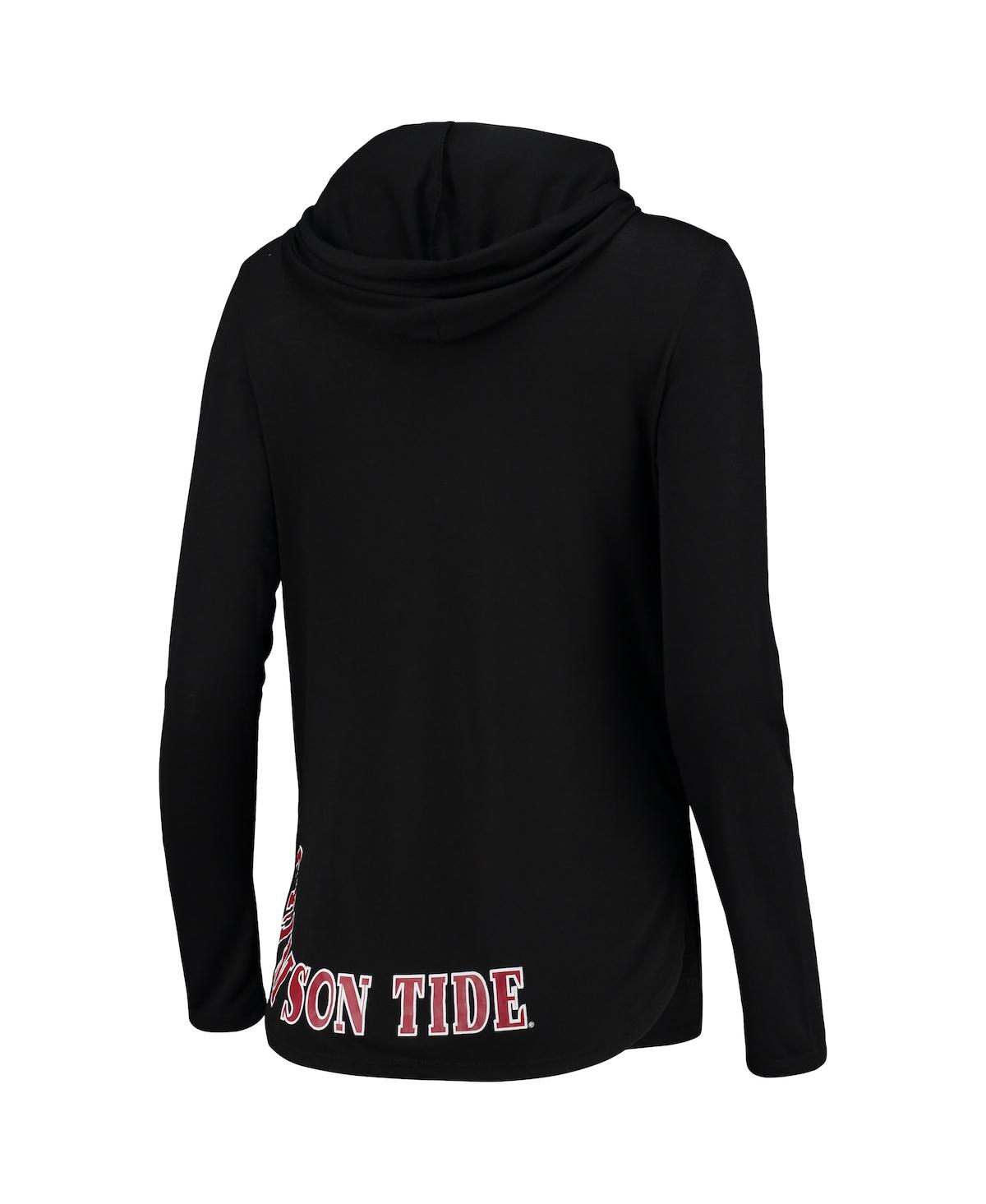 Colosseum Black Alabama Crimson Tide My Lover Hoodie Long Sleeve T-shirt In Black