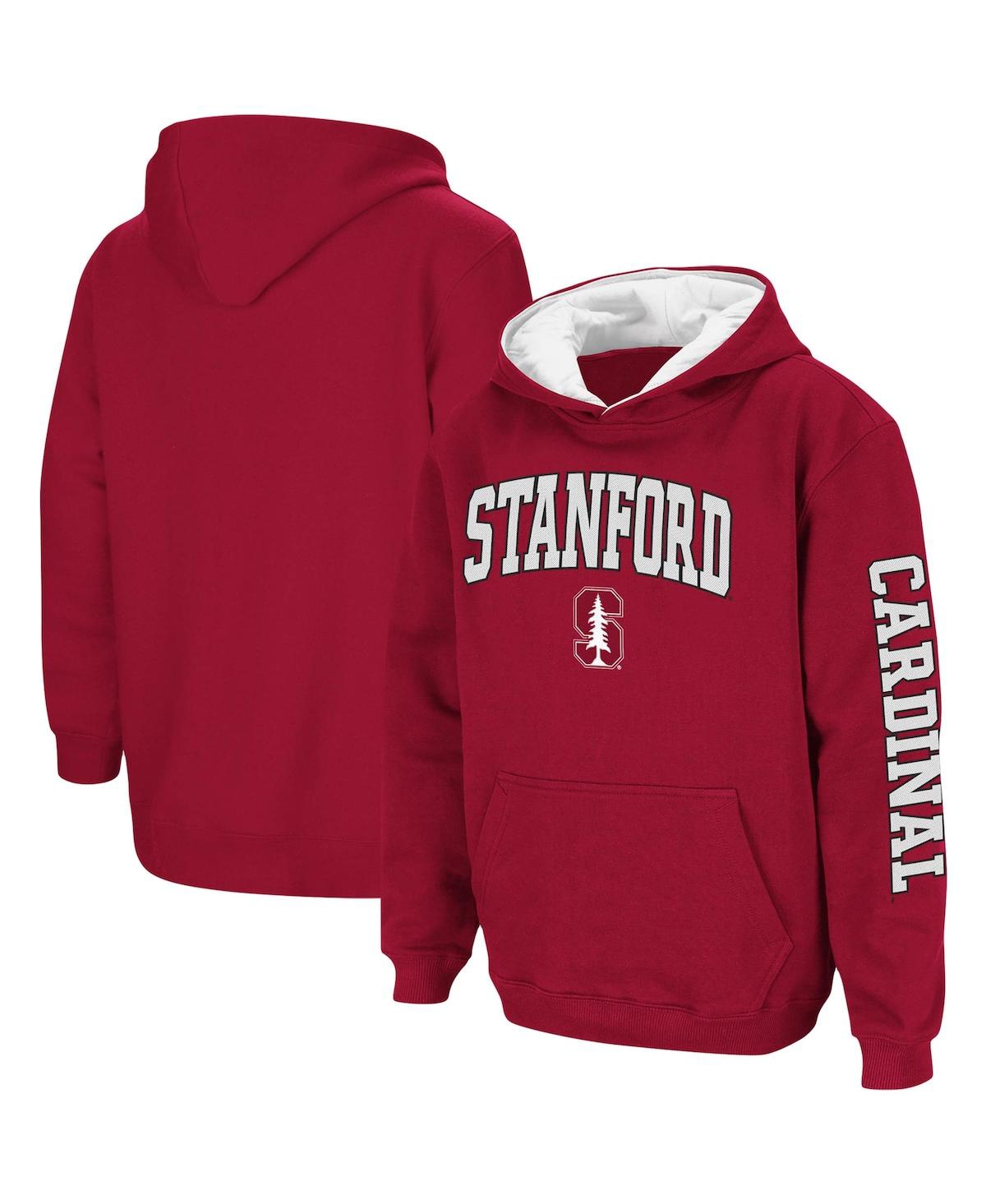 Colosseum Youth Boys  Cardinal Stanford Cardinal 2-hit Team Pullover Hoodie In Cardinal