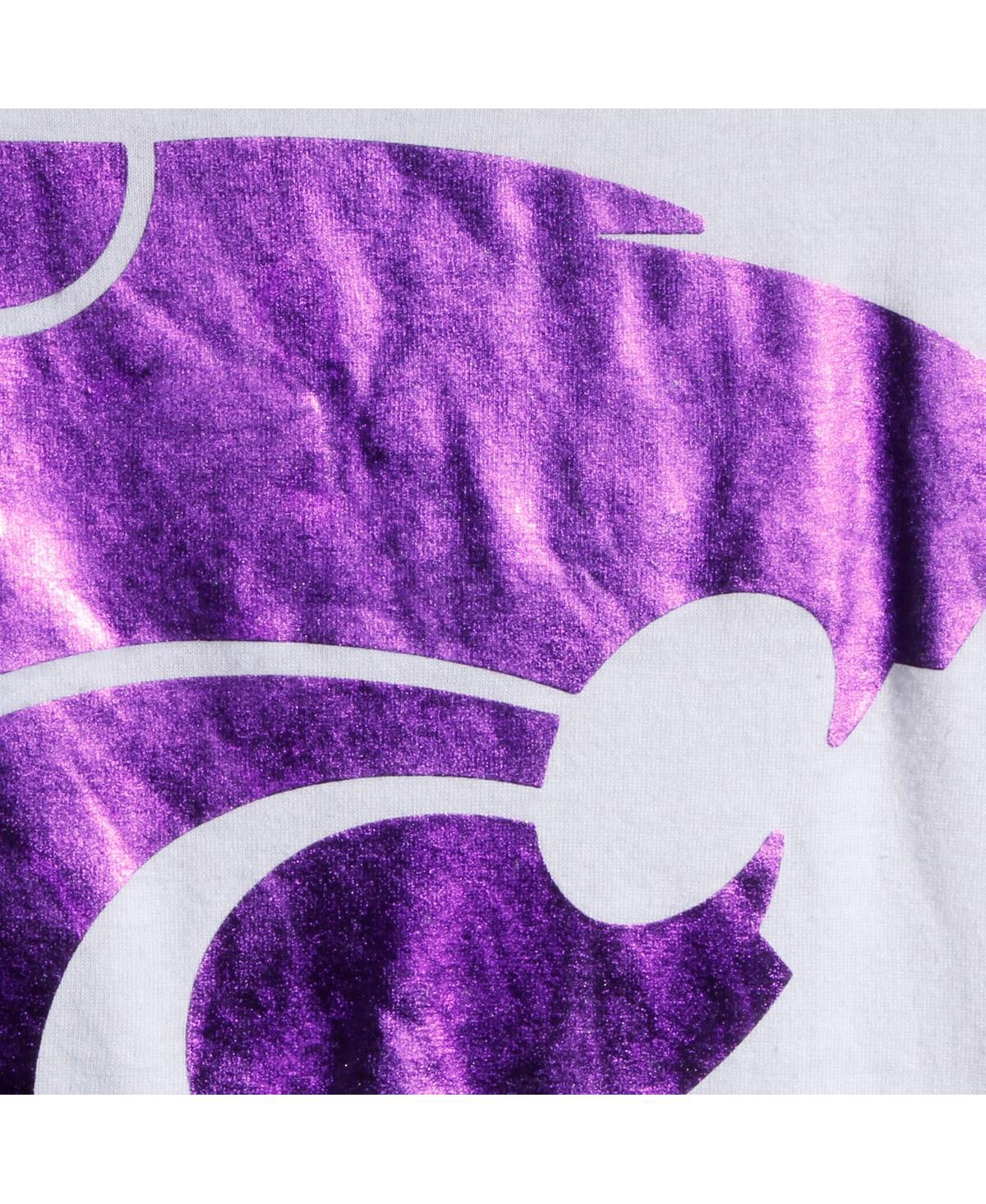 Women's ColosseumKansas State Wildcats Trey Dolman Long Sleeve T-shirt - White