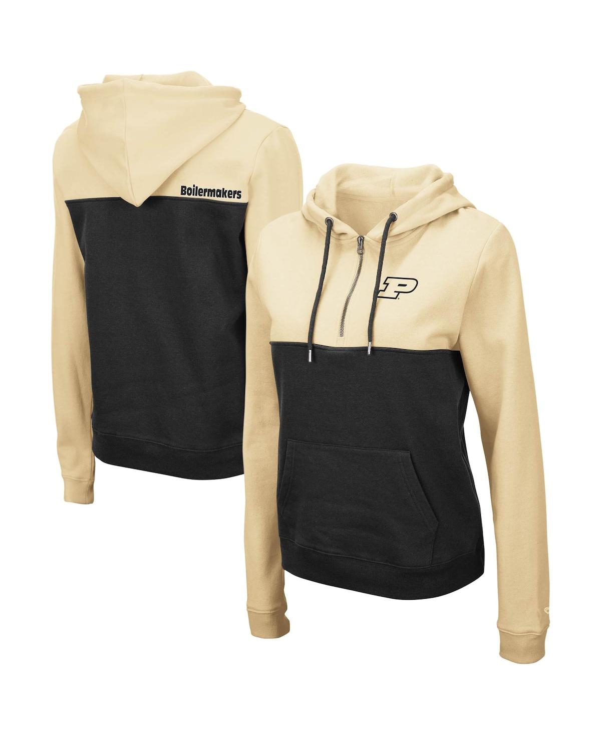 Women's Colosseum Charcoal Purdue Boilermakers Aidan Half-Zip Hoodie - Charcoal