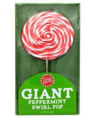 Macy's Candy Kitchen Giant Peppermint Swirl Pop and Giant Candy Cane, 2 Piece Set