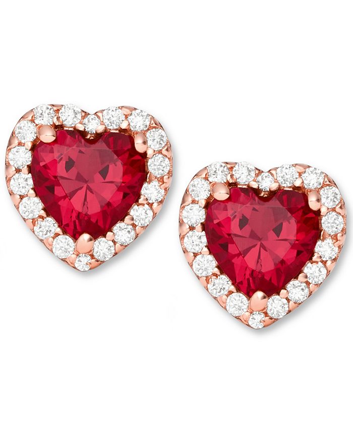 Michael kors discount heart shaped earrings
