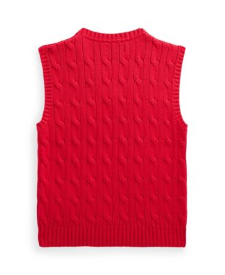 Toddler and Little Boys Cable-Knit Sweater Vest