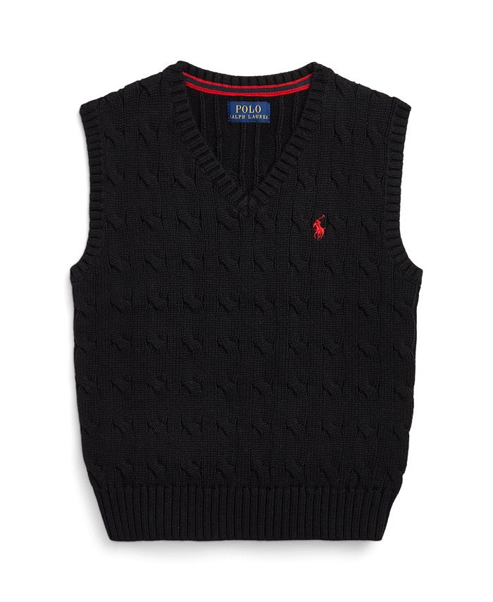 Polo Ralph Lauren Toddler and Little Boys Cable- Knit Sweater Vest