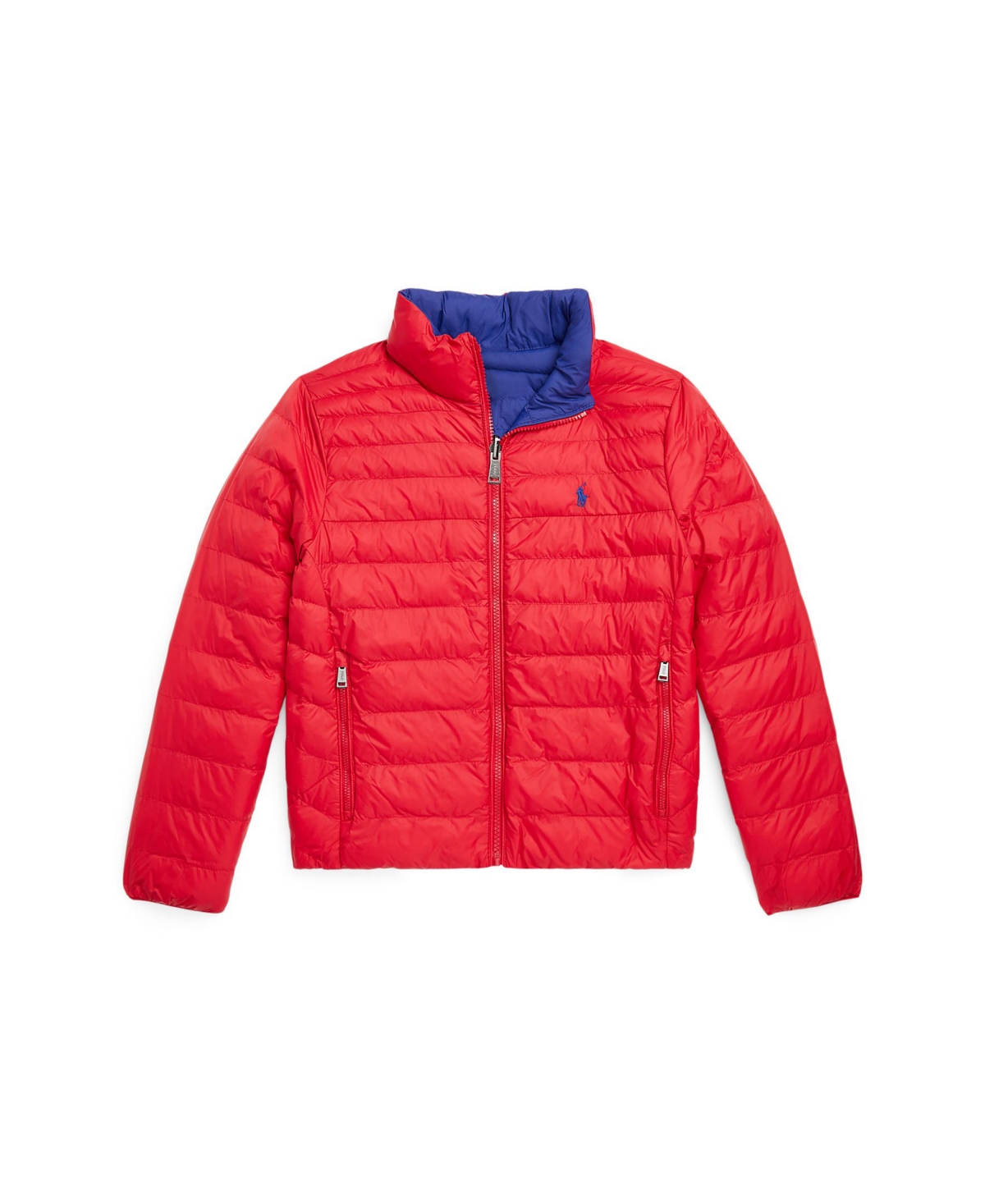 Polo Ralph Lauren Kids' Toddler And Little Unisex P- Layer 2 Reversible Jacket In Red,heritage Royal