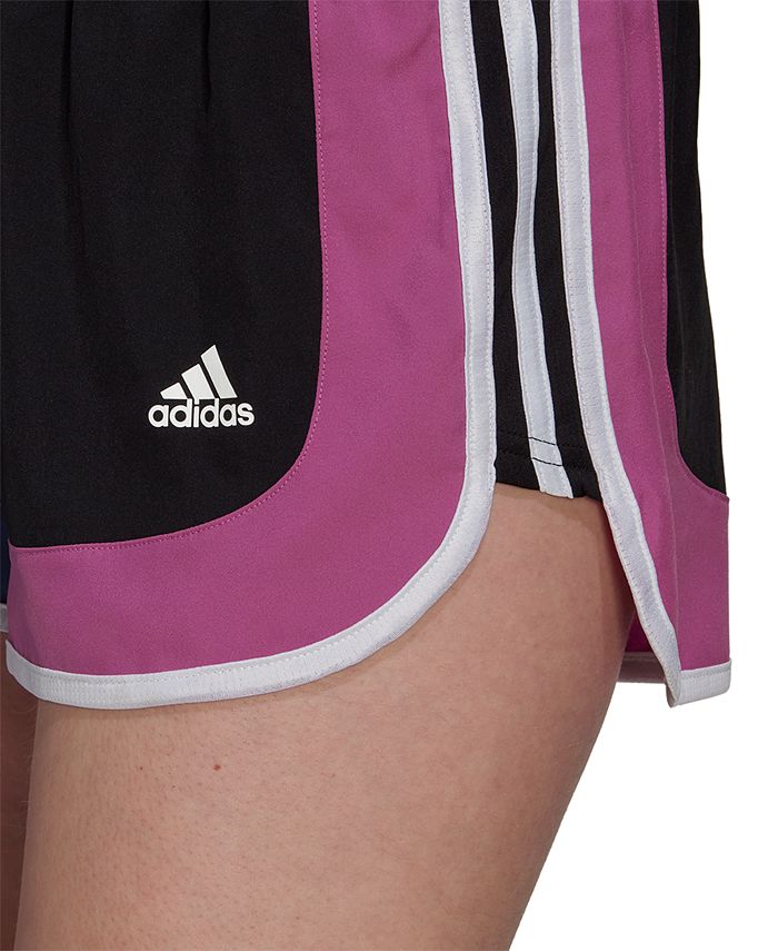 adidas Women's Marathon 20 Colorblocked PullOn Running Shorts Macy's