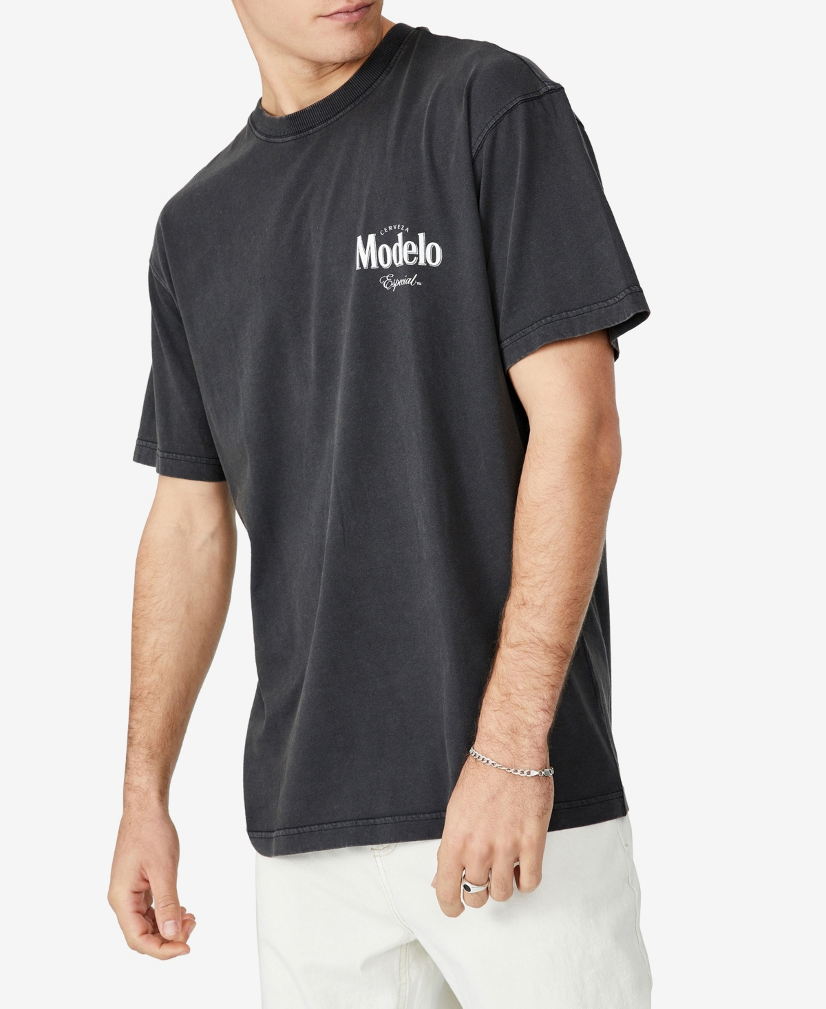 Cotton On Men's Special Edition Crew Neck T-shirt In Washed Black/modelo -  Cans | ModeSens