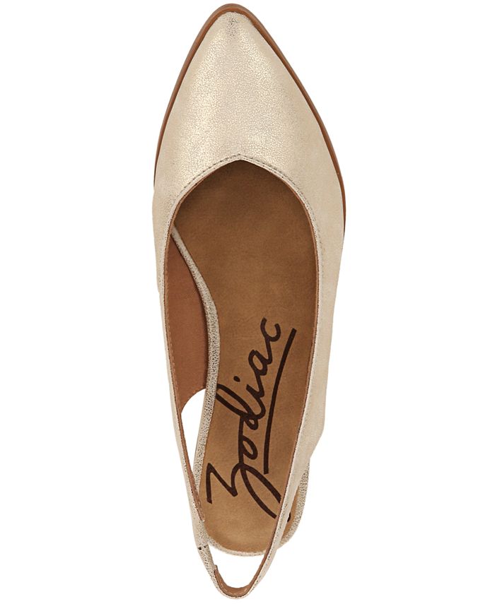 Zodiac Women's Helene PointedToe Slingback Flats & Reviews Flats