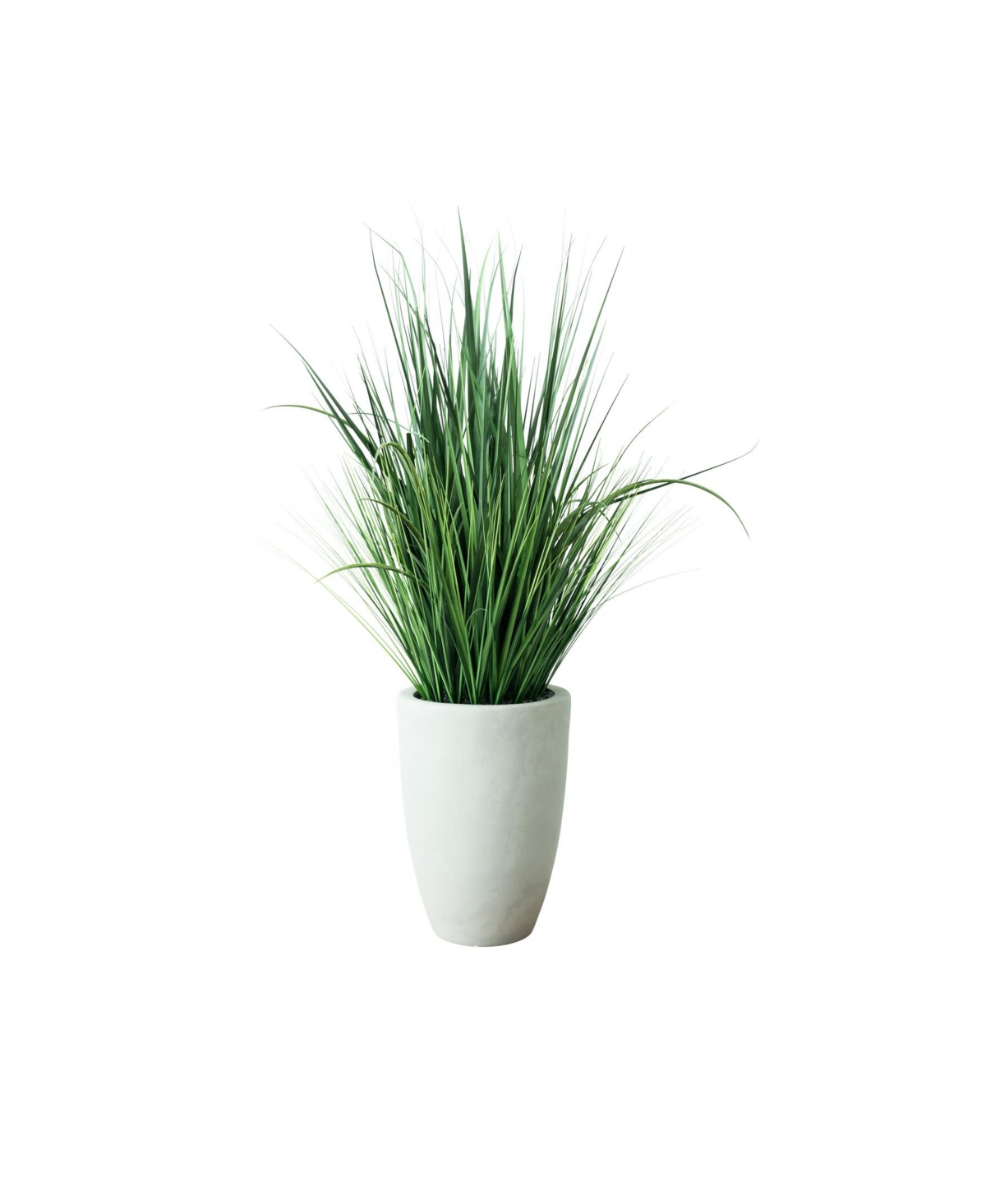 Artificial Grass Fiber Pot, 48" - Gray