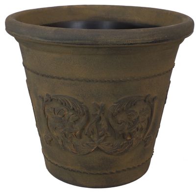 Indoor/Outdoor Patio, Garden, or Porch Weather-Resistant Double-Walled Arabella Flower Pot Planter - 20"