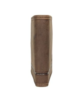 Men's Grooved Leather Bifold Wallet