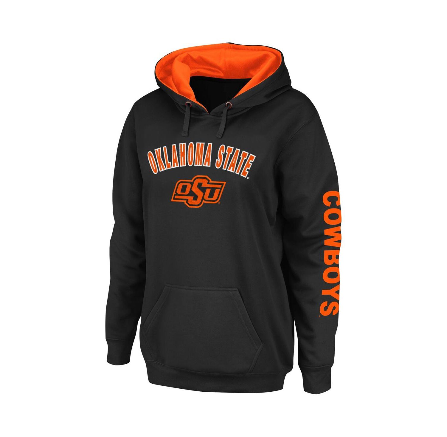Women's Black Oklahoma State Cowboys Loud and Proud Pullover Hoodie