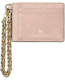 Jet Set Charm Small ID Chain Leather Card Holder
