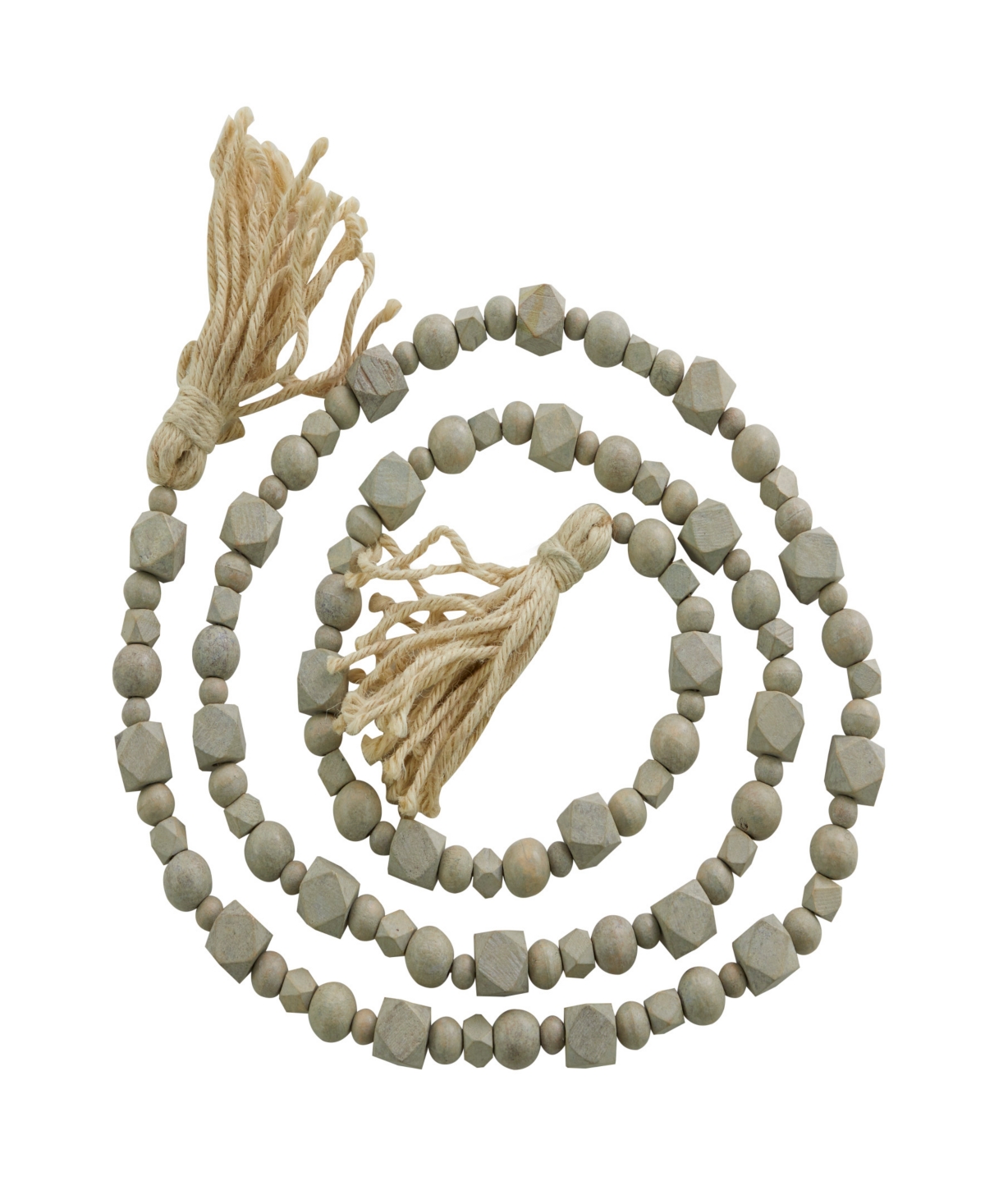 Rosemary Lane Handmade Beaded Geometric Garland with Tassel