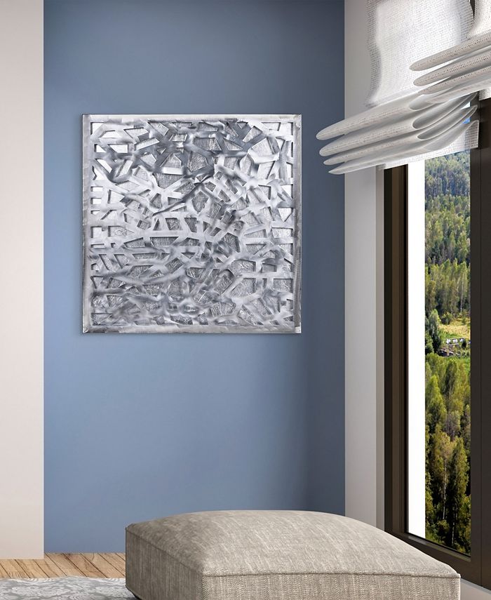 Gallery Detail: Empire Art Direct Enigma Polished Steel Leaf 3D Abstract Metal