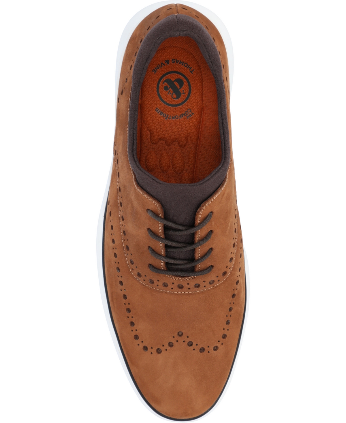 Thomas & Vine Men's Bronson Tru Comfort Foam Wingtip Hybrid Dress Shoes