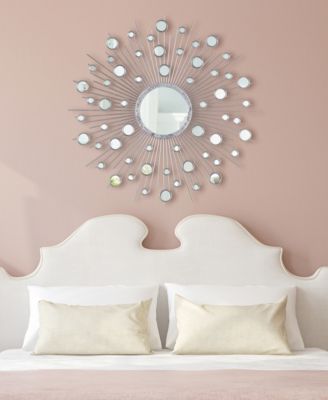 'Milkyway I' Bling Round Wall Mirror, 36" x 36"
