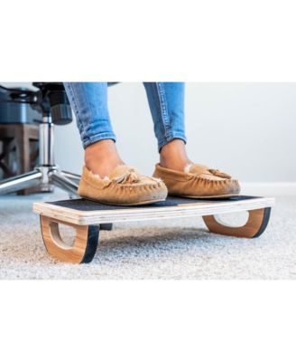 Rocking Non-Slip Wood Balance Board, Under Desk Foot Rest For Home And Office