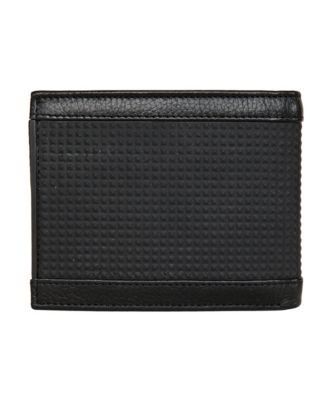 Men's Logo Rubber Leather Bifold Wallet
