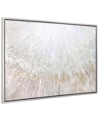 Pellets Textured Glitter Hand Painted Canvas Wall Art, 32" x 48"