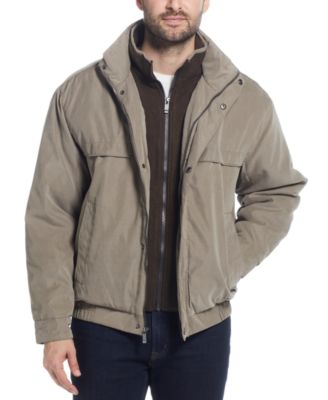 Men's Microfiber Poly Filled Bomber Jacket