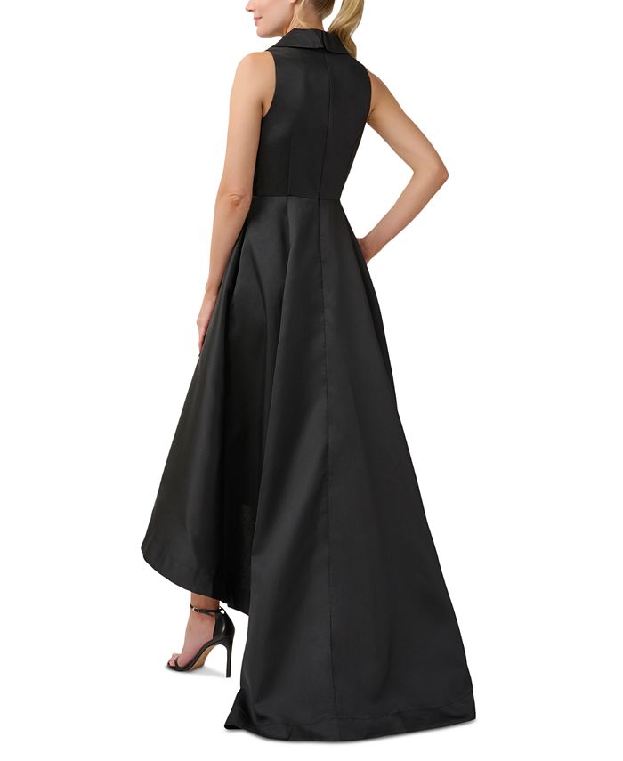 Adrianna Papell Women's Mikado High-Low Tuxedo Gown - Macy's