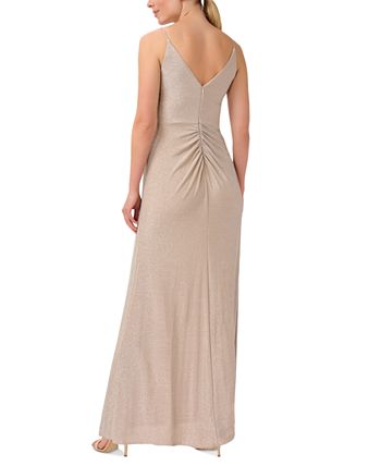Adrianna papell twisted metallic gown clearance