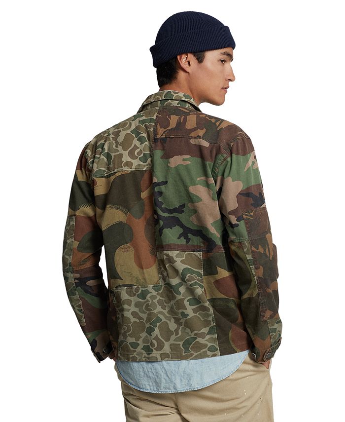 Polo Ralph Lauren Men's Patchwork Camo Twill Shirt Jacket Macy's