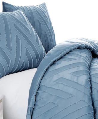 Chevron Clipped Jacquard 3-Pc. Comforter Set, King