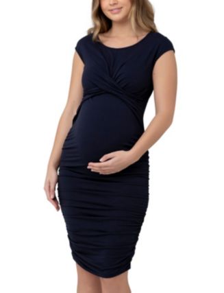 Ripe Women's Cross My Heart Dress in Ink | Size Large | Viscose