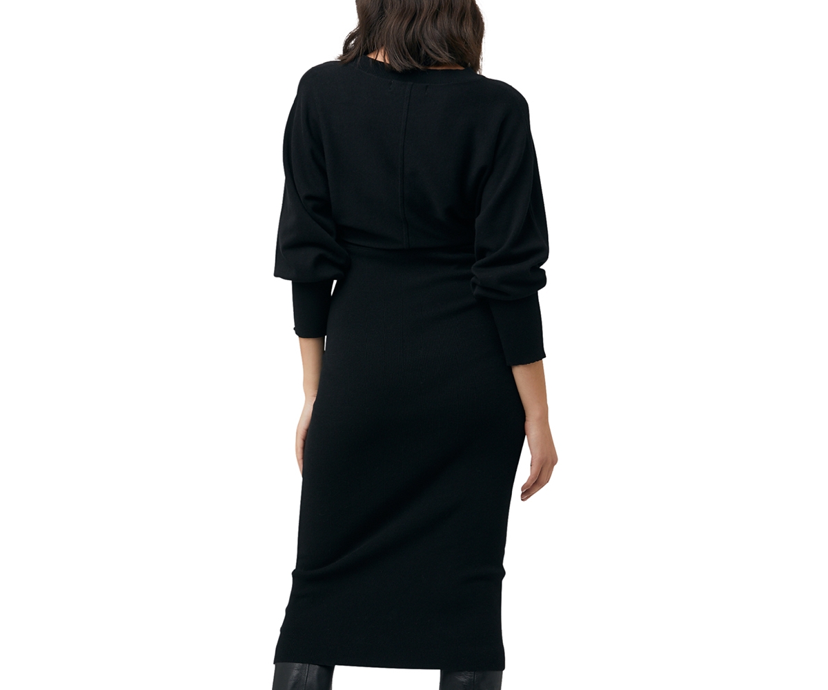 Ripe Maternity Maternity Sloane Knit Dress- Black