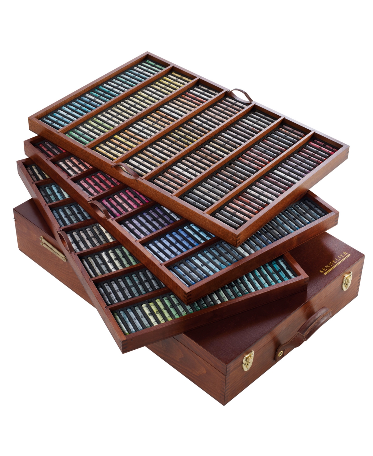 Extra Soft Pastel 525 Piece Colors Full Stick Wooden Box Set - Multi