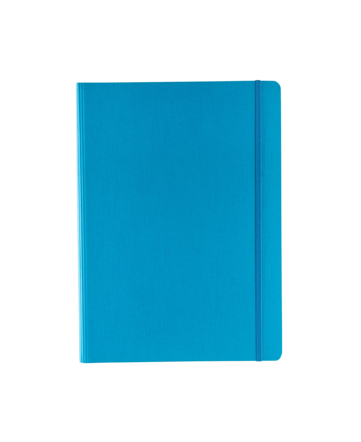 Ecoqua Plus Hidden Spiral Bound Lined A4 Notebook, 8.3" x 11.7" - Blue