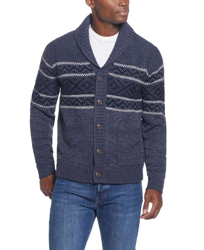 Weatherproof Vintage Men's Sherpa Lined Sweater Jacket - Macy's
