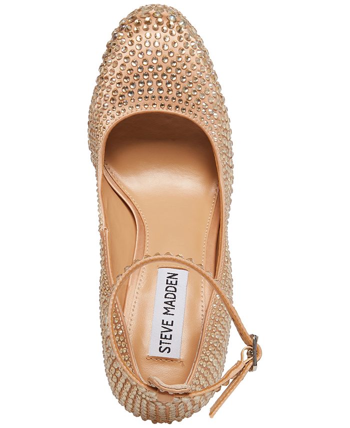 Steve Madden Women's Skyrise AnkleStrap Rhinestone Platform Pumps & Reviews Heels & Pumps