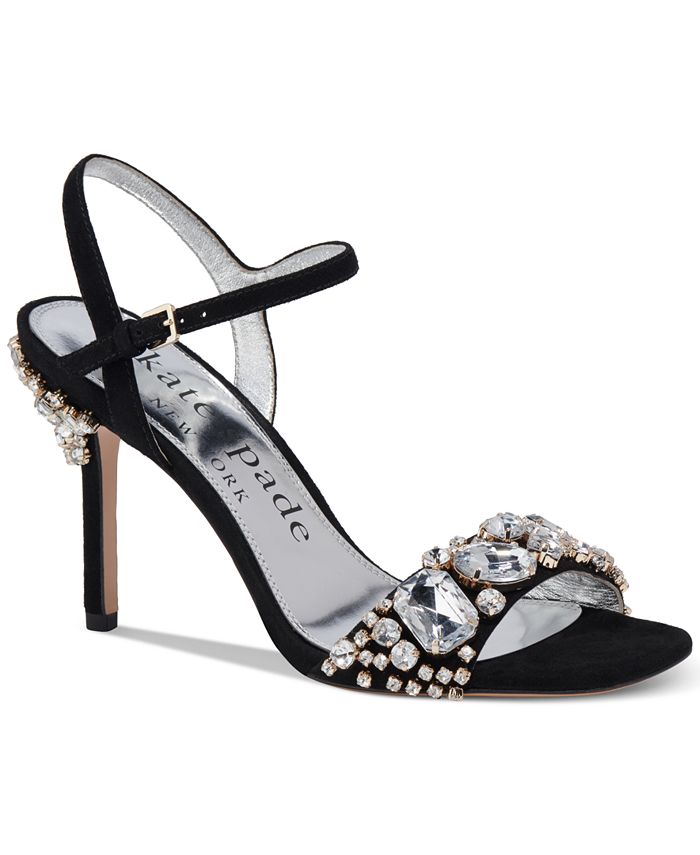 kate spade new york Women's Treasure Embellished Ankle-Strap Dress Sandals  & Reviews - Sandals - Shoes - Macy's