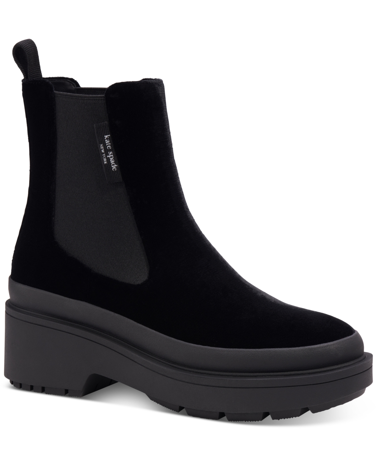 kate spade black booties