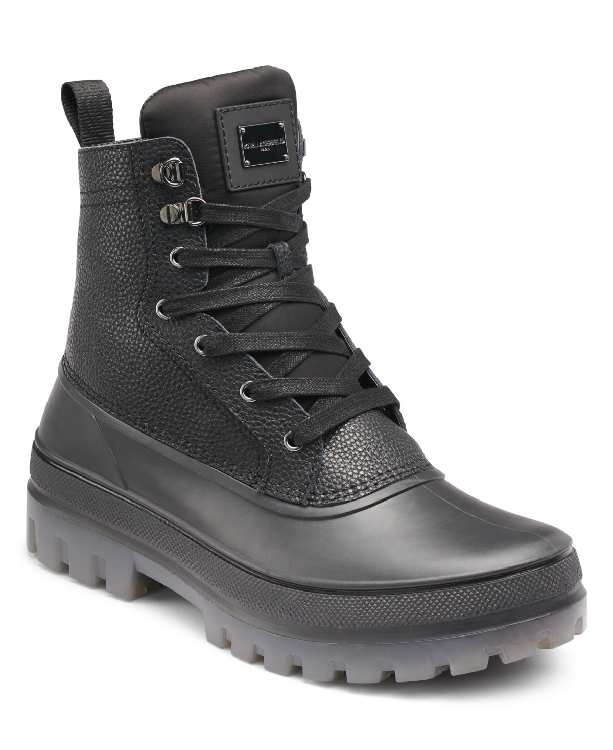 Men's K/Monogram Outland Lace Boots by KARL LAGERFELD