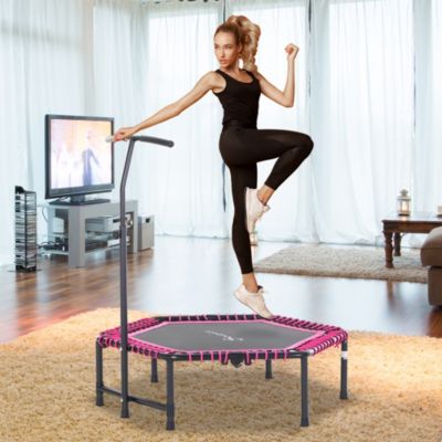 48" Foldable Trampoline Outdoor Bungee Exercise Fitness Jumper,